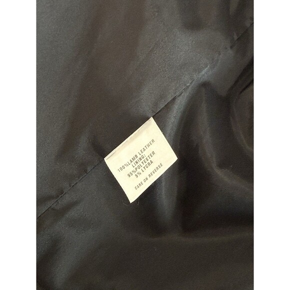 ST. JOHN Black Lamb Leather Gold Studded Embellished Jacket Sz Small Lined - Picture 7 of 13